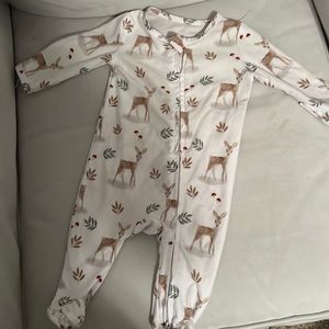 Caden lane bamboo newborn footie sleeper.